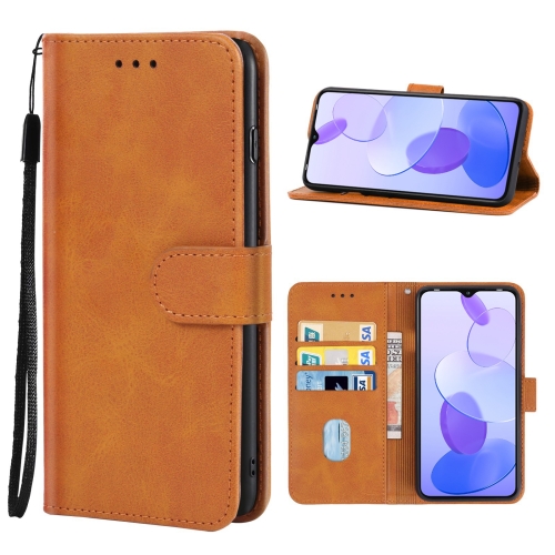 

For Infinix Smart 6 Plus India Leather Phone Case(Brown)