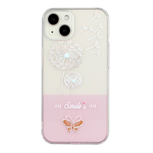 

Bronzing Butterfly Flower TPU Phone Case For iPhone 14 Max(Dandelions)