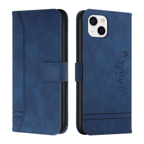 

Retro Skin Feel Horizontal Flip Leather Phone Case For iPhone 14 Max(Blue)