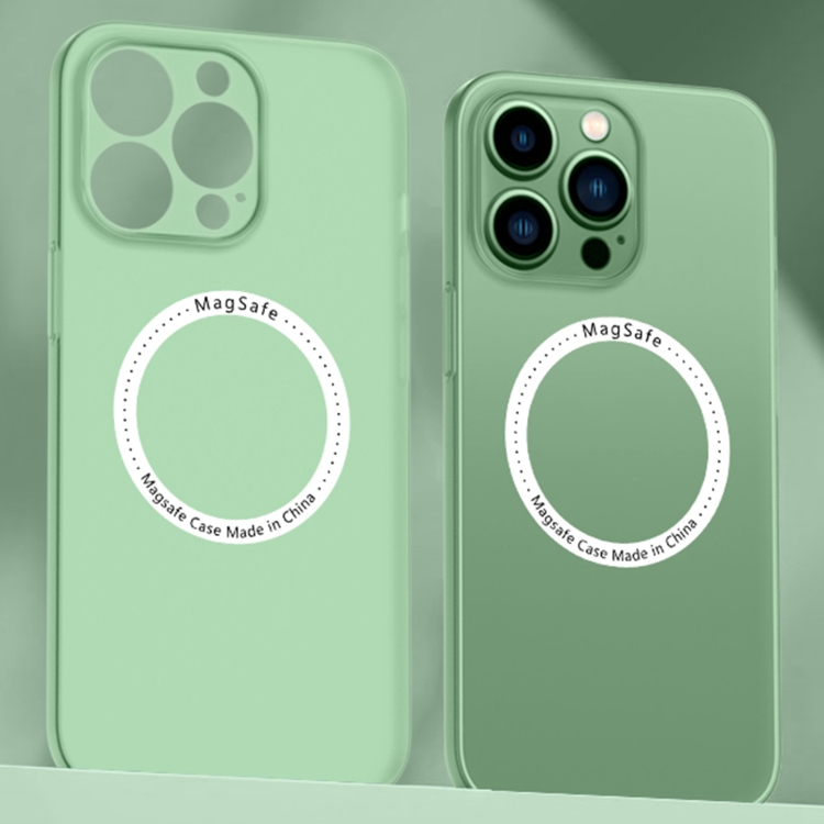 

For iPhone 14 Plus Magnetic Magsafe PC Shockproof Phone Case (Green)