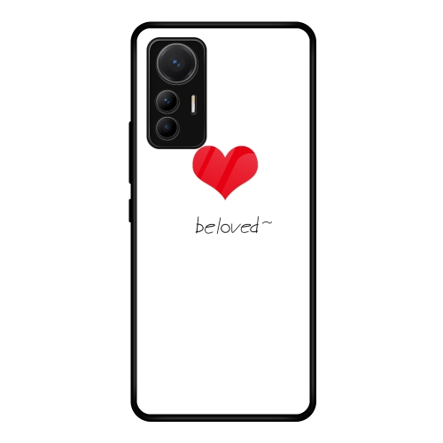 

For Xiaomi 12 Lite Colorful Painted Glass Phone Case(Red Heart)