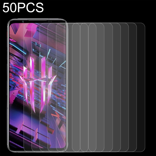 

For ZTE Nubia Red Magic 7S 50 PCS 0.26mm 9H 2.5D Tempered Glass Film