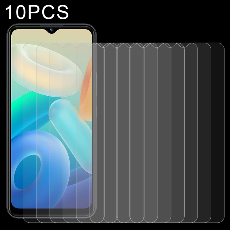 

10 PCS 0.26mm 9H 2.5D Tempered Glass Film For vivo Y02s