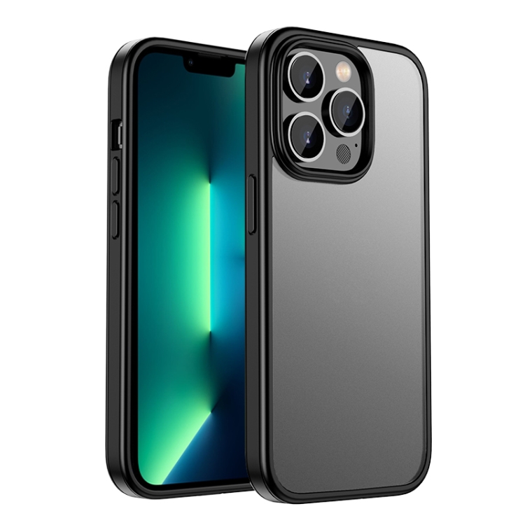 

Shadow Series Frosted Airbag Shockproof Phone Case For iPhone 13 Pro(Black)