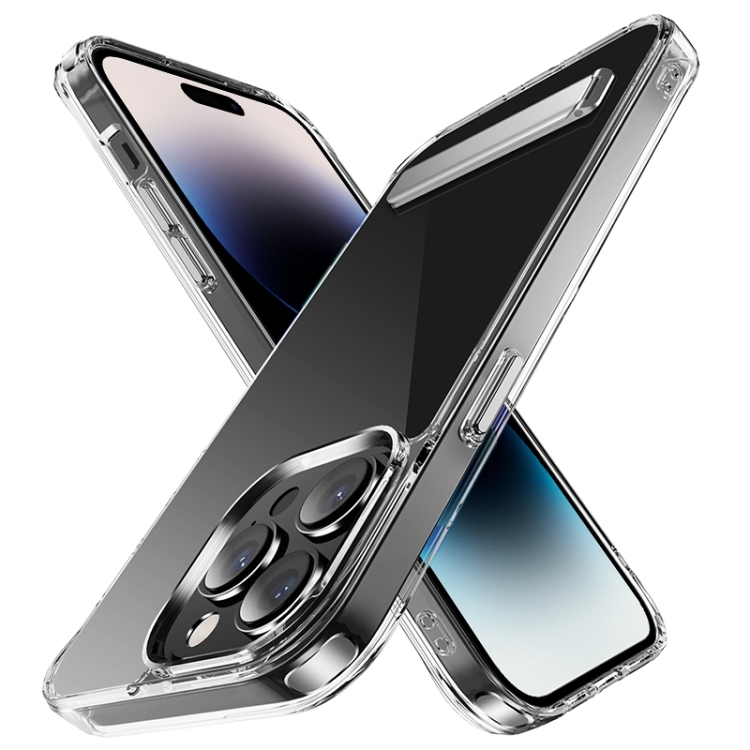

For iPhone 14 Pro Max Four Corner Airbag Shockproof Holder Phone Case (Transparent)