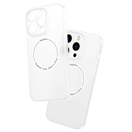

Magsafe Magnetic Frosted PP Phone Case For iPhone 13(Transparent White)