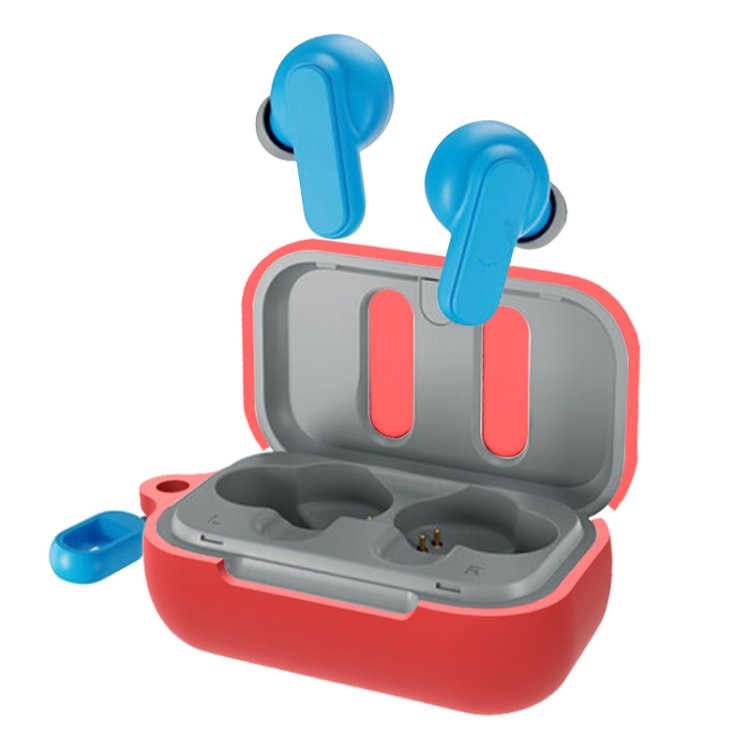 

JZ-129 Bluetooth Earphone Silicone Protective Case For Skullcandy DIME(Red)