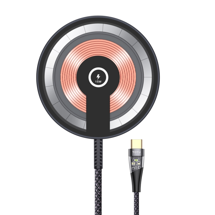 

TOTUDESIGN CACW-063 Ming Series 15W Car Wireless Charger 1.5m Cable(Grey)