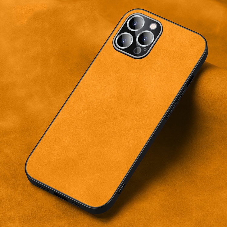 

For iPhone 11 Pro Frosted Skin Feel Phone Case (Light Red Orange)