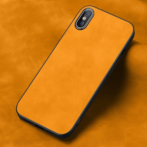 

Frosted Skin Feel Phone Case For iPhone XS Max(Light Red Orange)