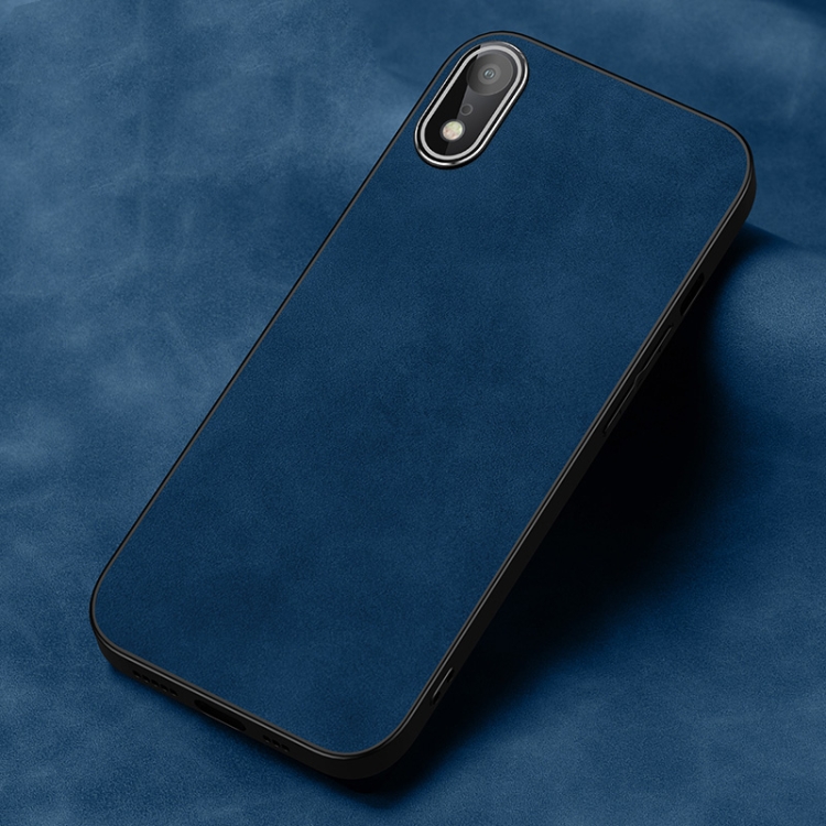 

For iPhone XR Frosted Skin Feel Phone Case(Blue)