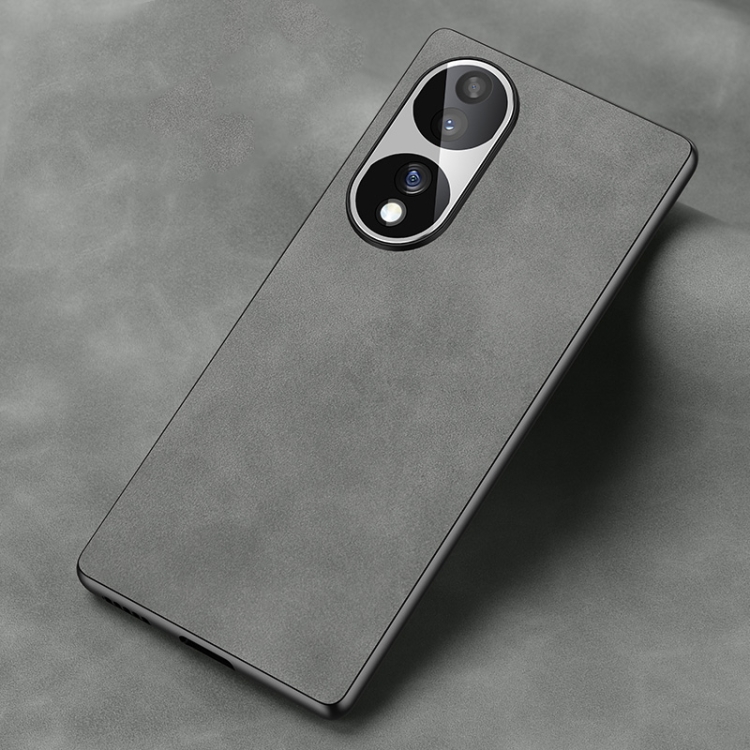 

For Honor 70 Frosted Skin Feel Phone Case(Silver Grey)
