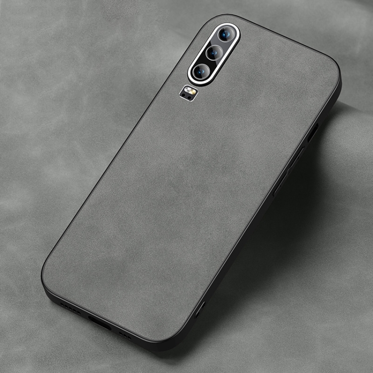 

For Huawei P30 Frosted Skin Feel Phone Case(Silver Grey)