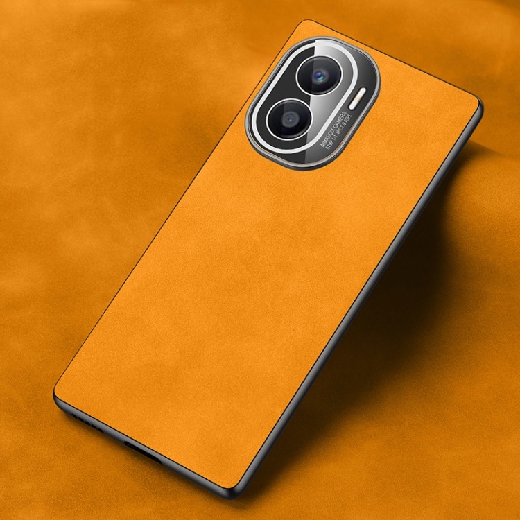 

For Honor X40i Frosted Skin Feel Phone Case(Light Red Orange)