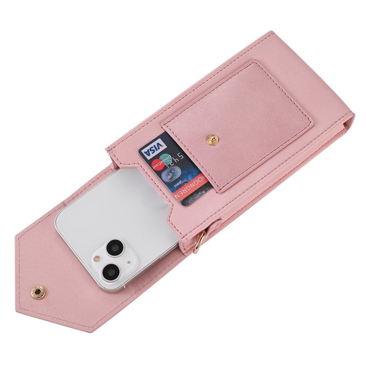 

Leather Phone Case Crossbody Wallet Bag(Pink)