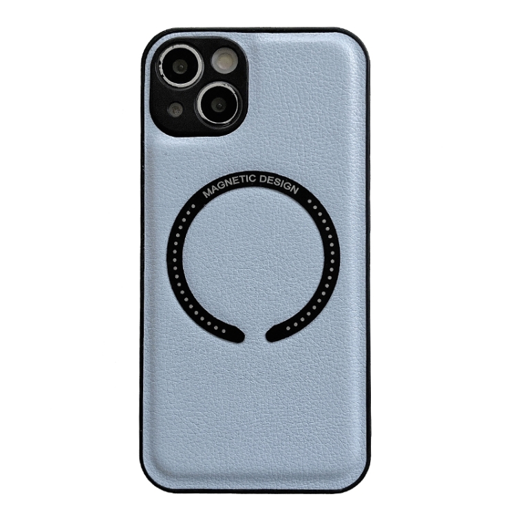

For iPhone 12 Litchi Texture Magsafe Magnetic Phone Case(Sierra Blue)