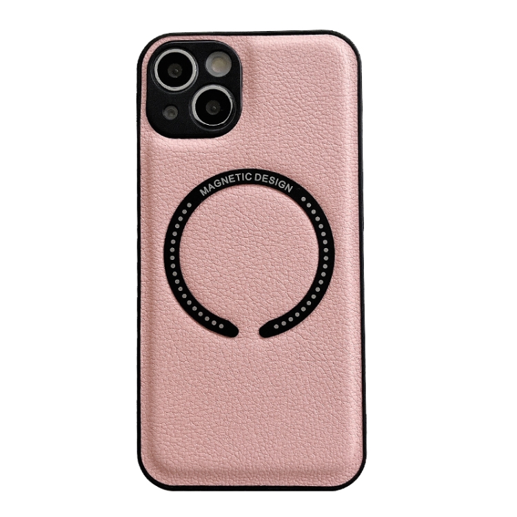 

For iPhone 11 Litchi Texture Magsafe Magnetic Phone Case (Pink)