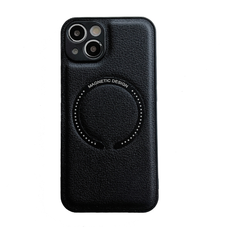 

For iPhone 11 Pro Max Litchi Texture Magsafe Magnetic Phone Case (Black)