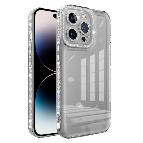 

For iPhone 14 Pro Shinning Diamond Space Shockproof Phone Case(Black)