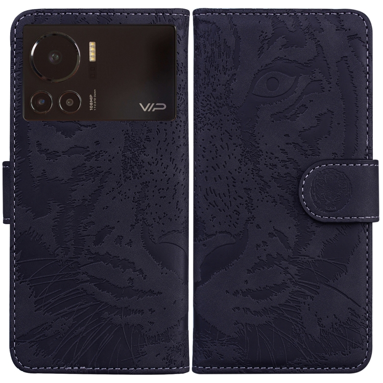 

For Infinix Note 12 VIP Tiger Embossing Pattern Horizontal Flip Leather Phone Case(Black)