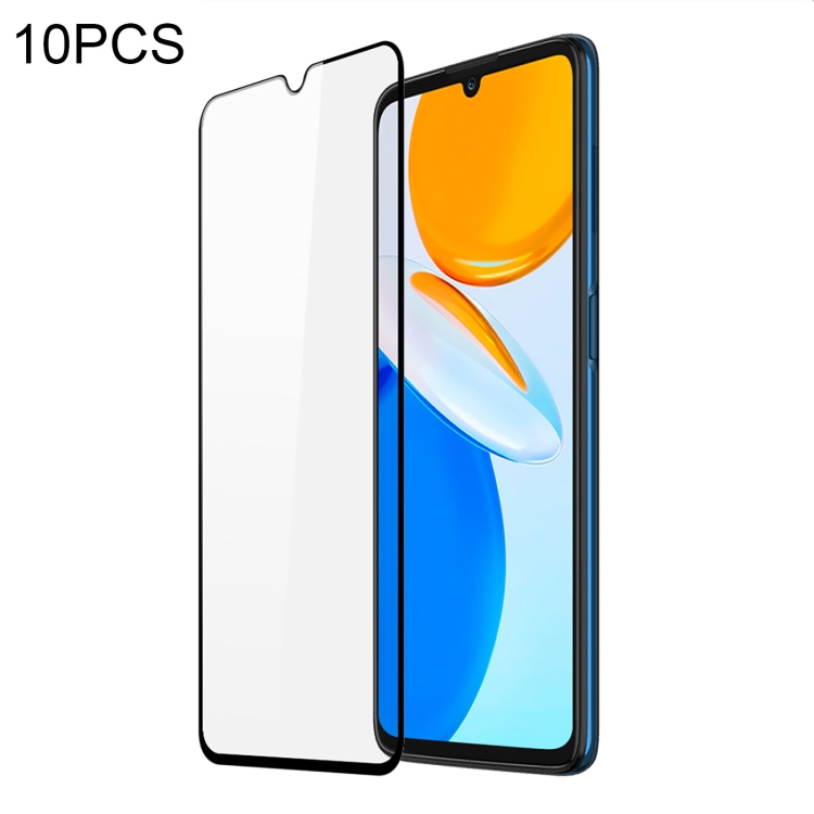 

10 PCS For Honor X7 DUX DUCIS 0.33mm 9H Medium Alumina Tempered Glass Film