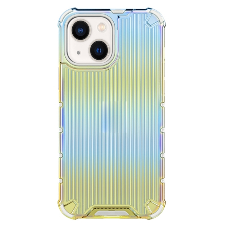 

Colorful Series Luggage Colored Ribbon Phone Case For iPhone 14 Max(Blue+Yellow)