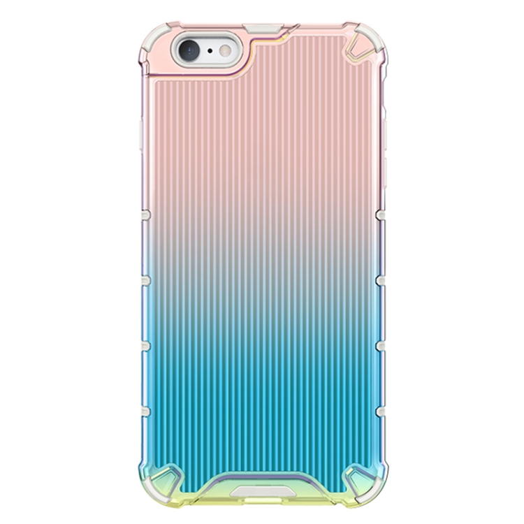 

For iPhone SE 2022 / SE 2020 / 8 / 7 Colorful Series Luggage Colored Ribbon Phone Case(Pink+Blue)