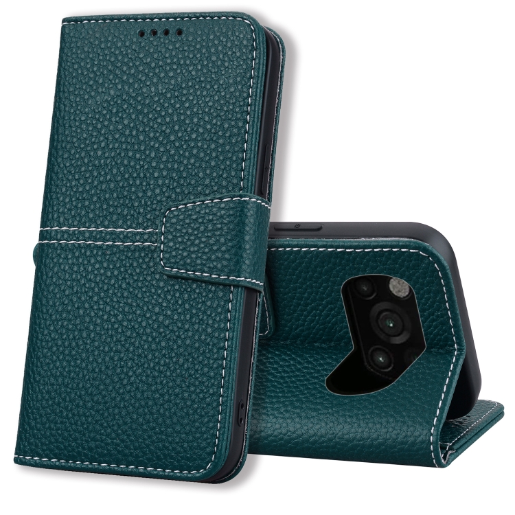 

For Xiaomi Poco X3 NFC / X3 / X3 Pro Litchi RFID Leather Phone Case(Green)