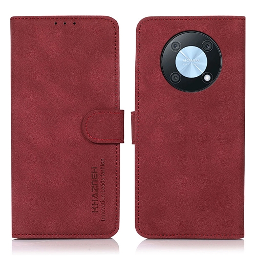 

For Huawei nova Y90 / Enjoy 50 Pro KHAZNEH Matte Texture Leather Phone Case(Red)