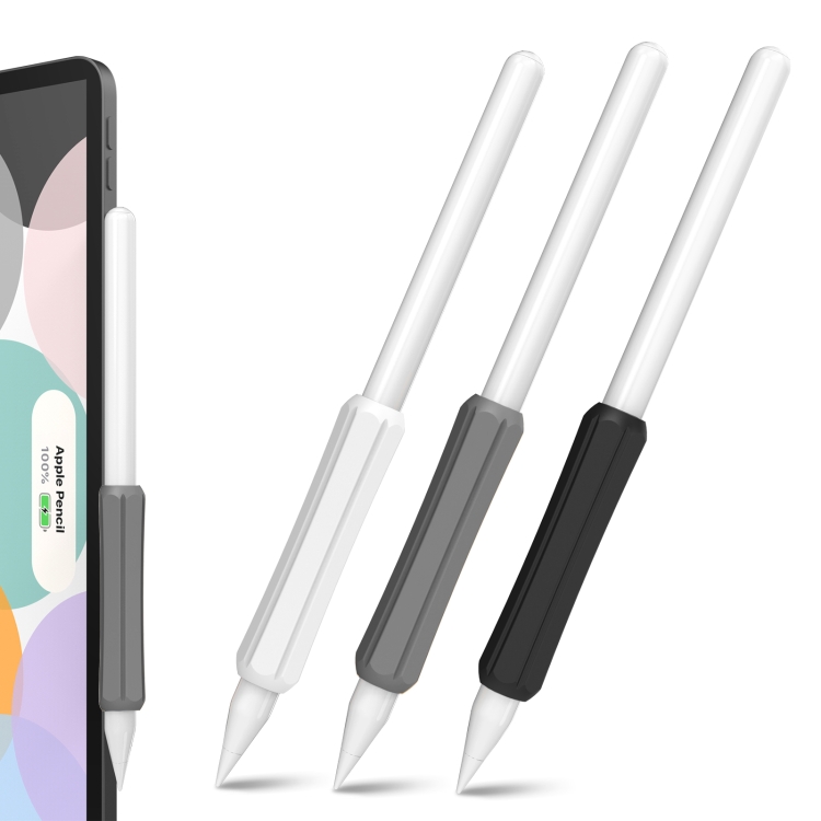 

3 PCS DUX DUCIS Stoyobe Stylus Silicone Cover Grip Set For Apple Pencil 1/2/Huawei M-Pencil(White + Gray + Black)