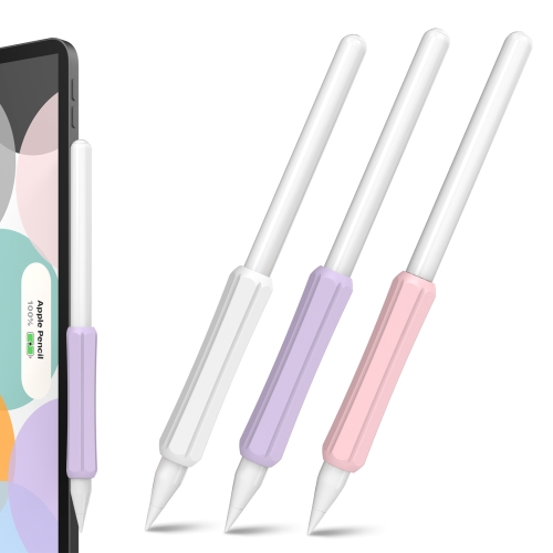 

3 PCS DUX DUCIS Stoyobe Stylus Silicone Cover Grip Set For Apple Pencil 1/2/Huawei M-Pencil(White + Lavender Purple + Pink)