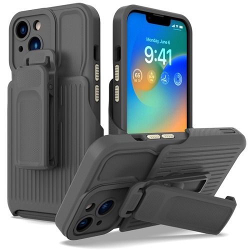 

Explorer Series Back Clip Holder PC Phone Case For iPhone 11(Grey)