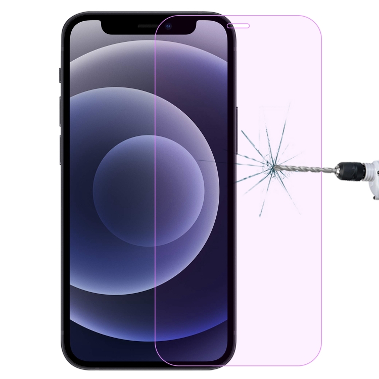

Purple Light Eye Protection Tempered Glass Film For iPhone 12 mini