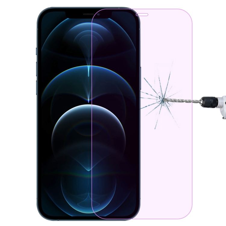 

Purple Light Eye Protection Tempered Glass Film For iPhone 12 Pro Max