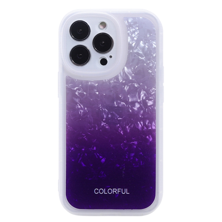 

Shell Texture Gradient Phone Case For iPhone 14(Purple)