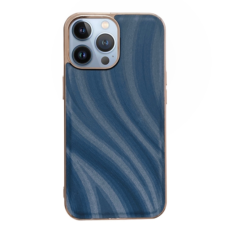 

For iPhone 14 Pro Max Nano Electroplating Protective Phone Case (Ice Crystal Blue)