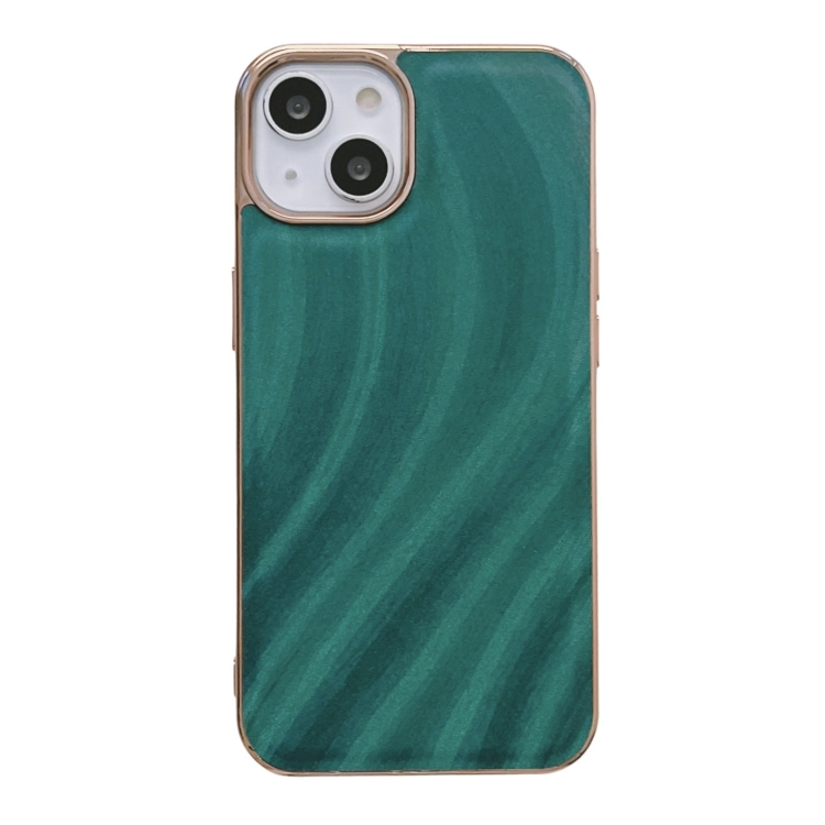 

For iPhone 14 Nano Electroplating Protective Phone Case (Green Grass)