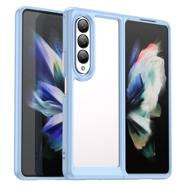 

For Samsung Galaxy Z Fold3 5G Colorful Series Acrylic + TPU Phone Case(Blue)
