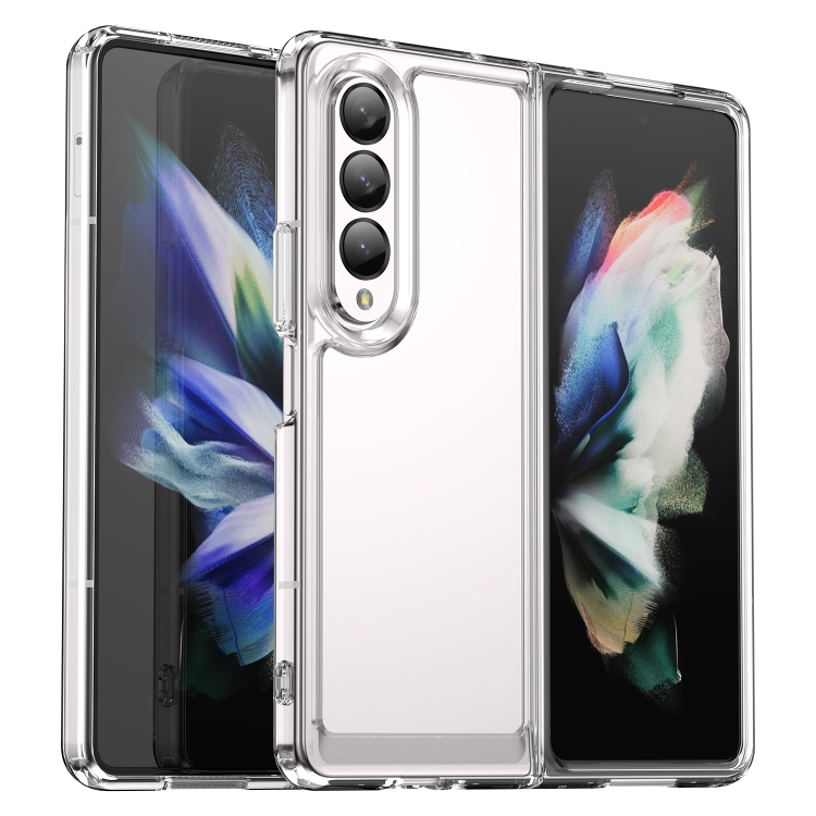 

For Samsung Galaxy Z Fold3 5G Colorful Series Acrylic + TPU Phone Case(Transparent)