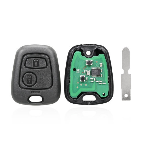 Pour Peugeot 206 433 MHz 2 boutons télécommande intelligente clé