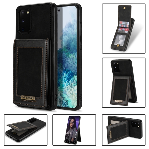 

For Samsung Galaxy S20 N.Bekus Vertical Flip Card Slot RFID Phone Case(Black)