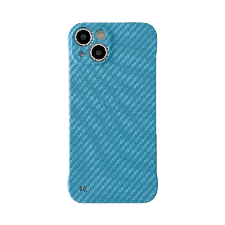 

Carbon Fiber Texture PC Phone Case For iPhone 12 Pro Max(Light Blue)