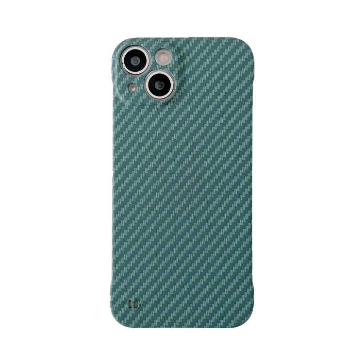 

For iPhone 14 Pro Carbon Fiber Texture PC Phone Case(Green)