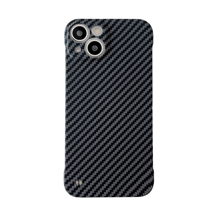 

For iPhone 14 Pro Max Carbon Fiber Texture PC Phone Case (Black)