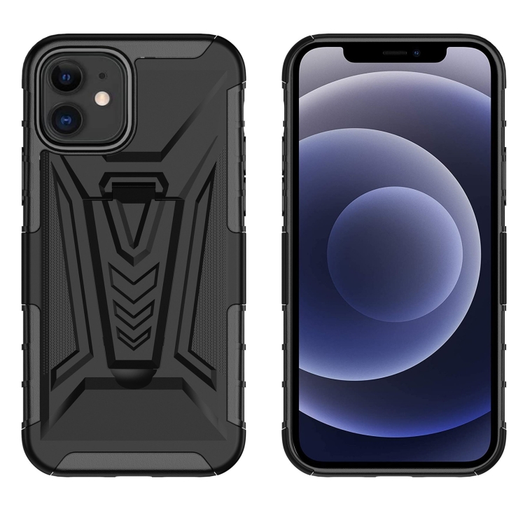 

For iPhone 12 mini Back Belt Clip Phone Case (Black)