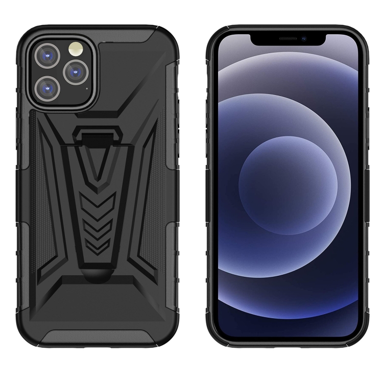 

Back Belt Clip Phone Case For iPhone 12 / 12 Pro(Black)