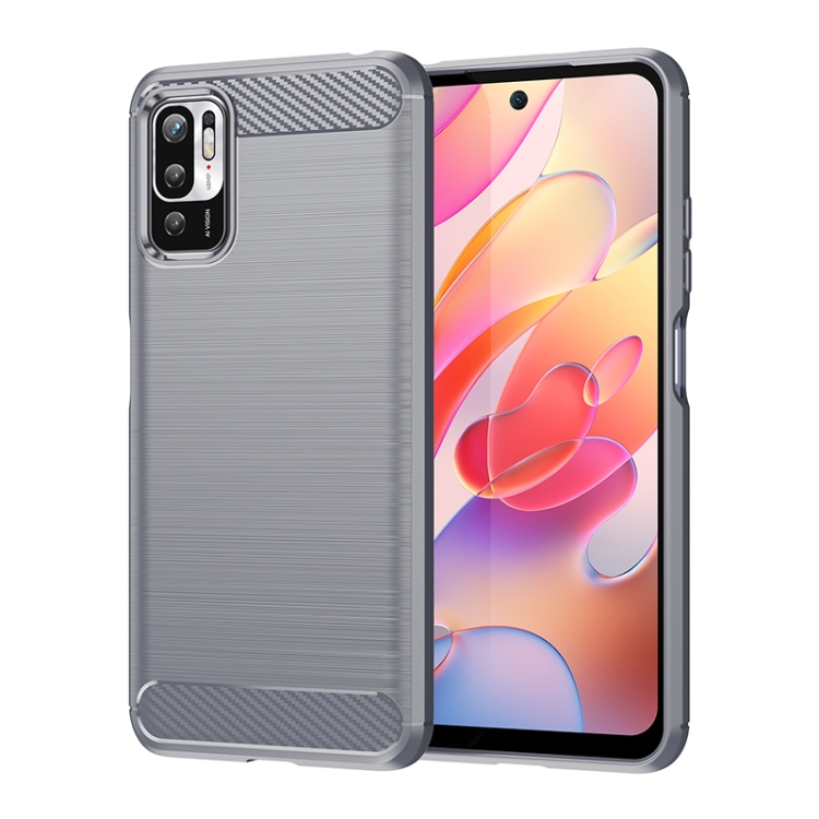 

For Xiaomi Redmi Note11 SE Brushed Texture Carbon Fiber TPU Case(Grey)