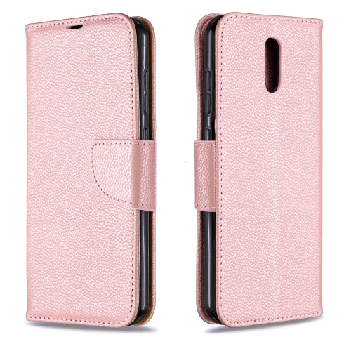 

For Nokia 2.3 Pure Color Horizontal Flip PU Leather Case with Holder & Card Slots & Wallet & Lanyard(Rose Gold)