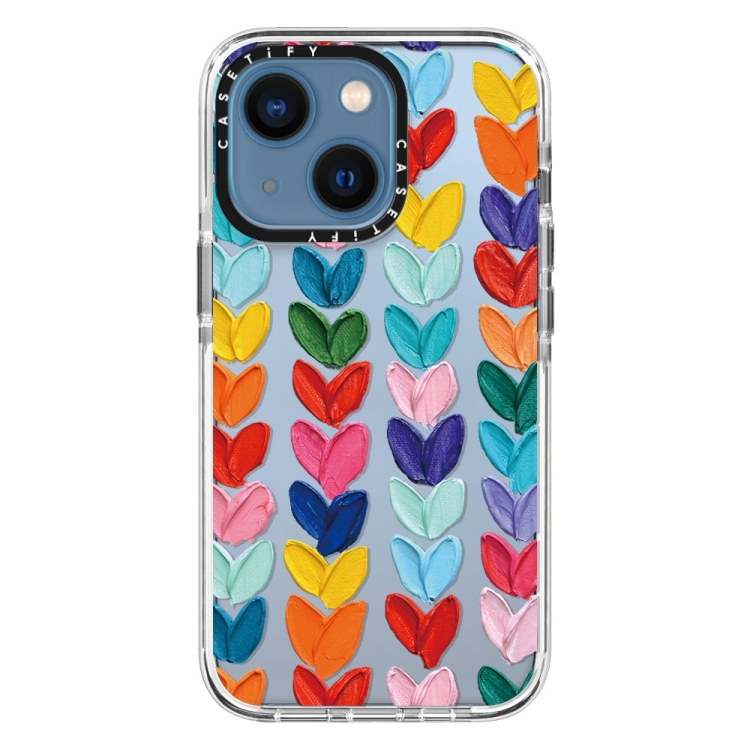 

For iPhone 14 Doodle Colorful Lvoe TPU Phone Case (Multicolour)