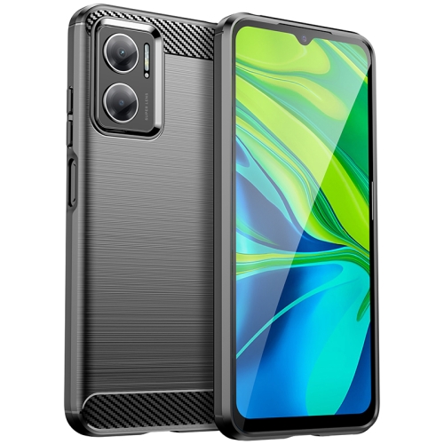 

For Xiaomi Redmi 10 5G Brushed Texture Carbon Fiber TPU Case(Black)